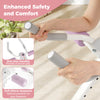 Close-up of anti-slip handles and soft elbow supports on the Adjustable Abdominal Trainer for enhanced comfort and.