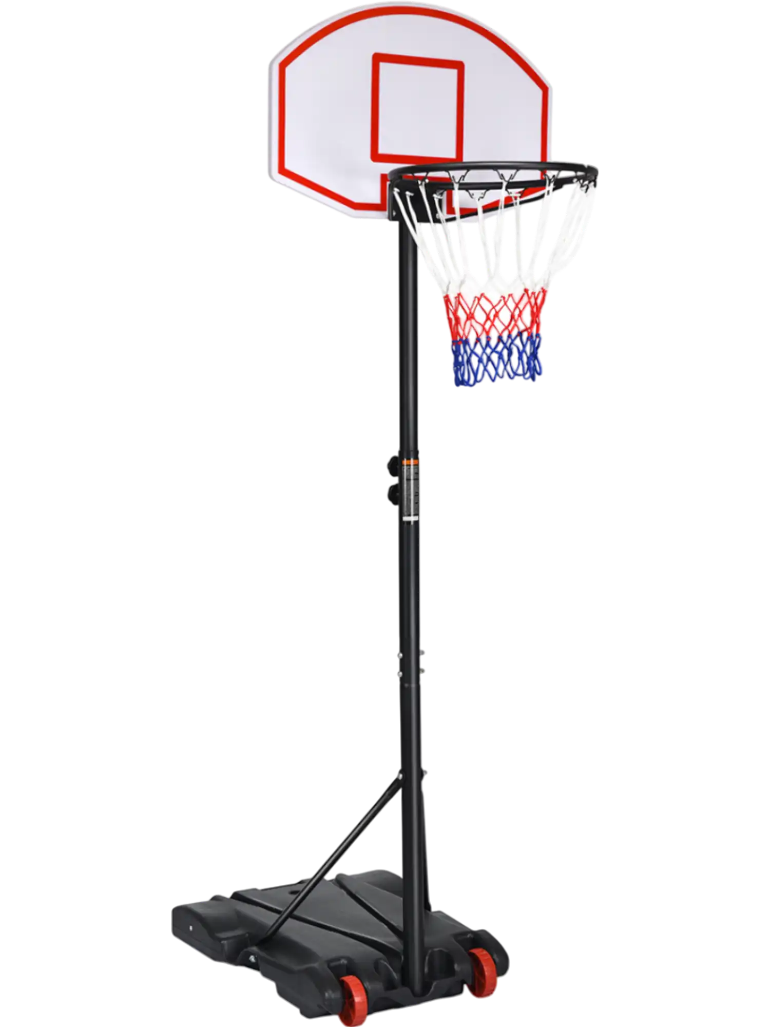 Costway Adjustable Basketball Hoop System Stand w/ Wheels 03682975 New