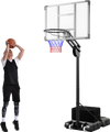 4.9-10 Feet Adjustable Basketball Hoop with Shatterproof Backboard