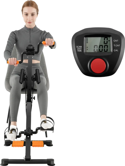 Costway Adjustable LCD Pedal Exercise Bike w/ Massage 25638497 New