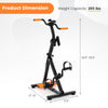 Adjustable LCD pedal exercise bike with massage function, height and resistance adjustable, for home fitness and.