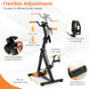 Adjustable LCD pedal exercise bike with massage function, height and length adjustments, suitable for home.