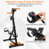Adjustable LCD pedal exercise bike with resistance settings for upper and lower-limb training, ideal for home workouts.