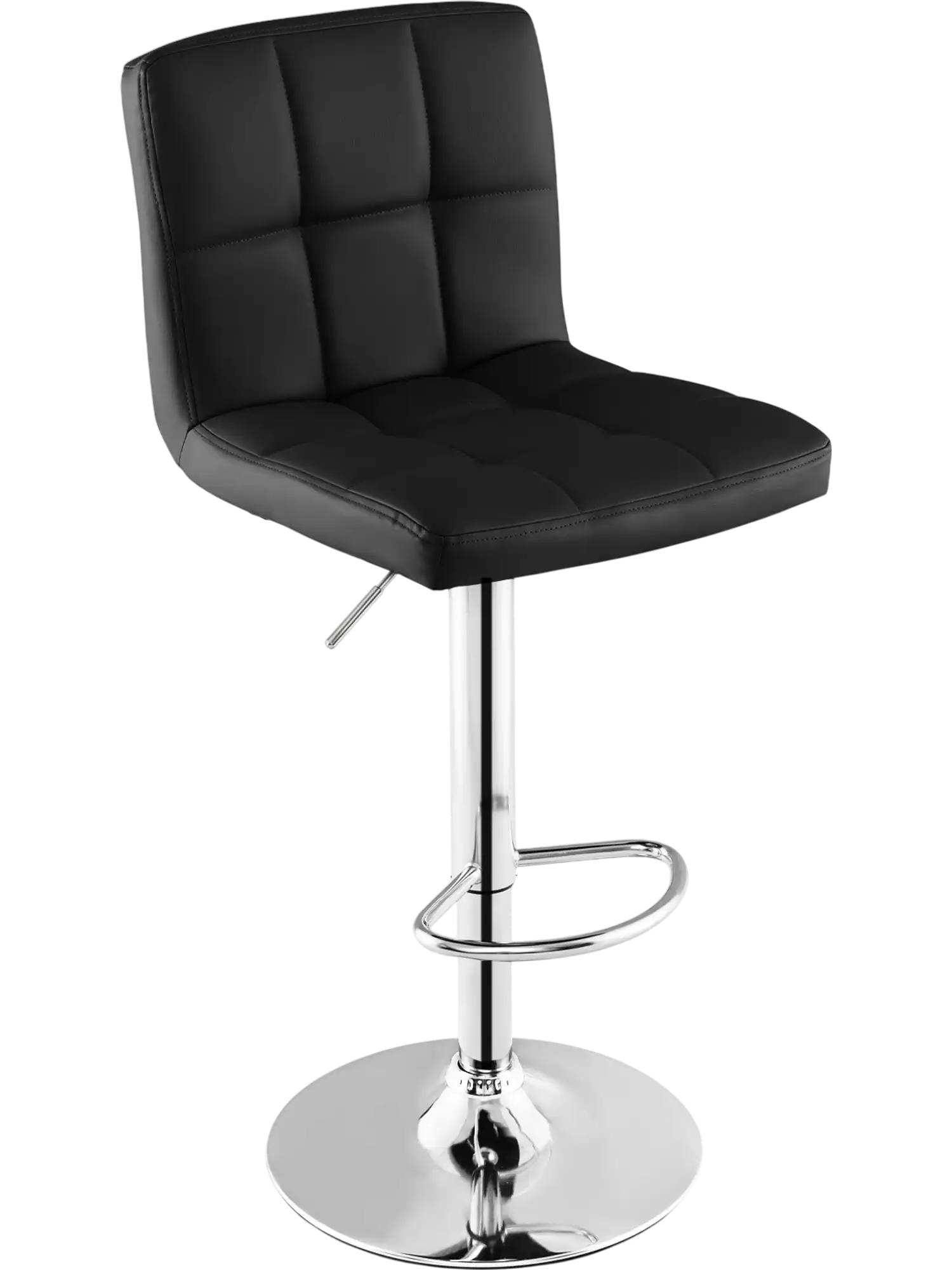 Costway Adjustable Swivel PU Leather Bar Stool 95082437 New