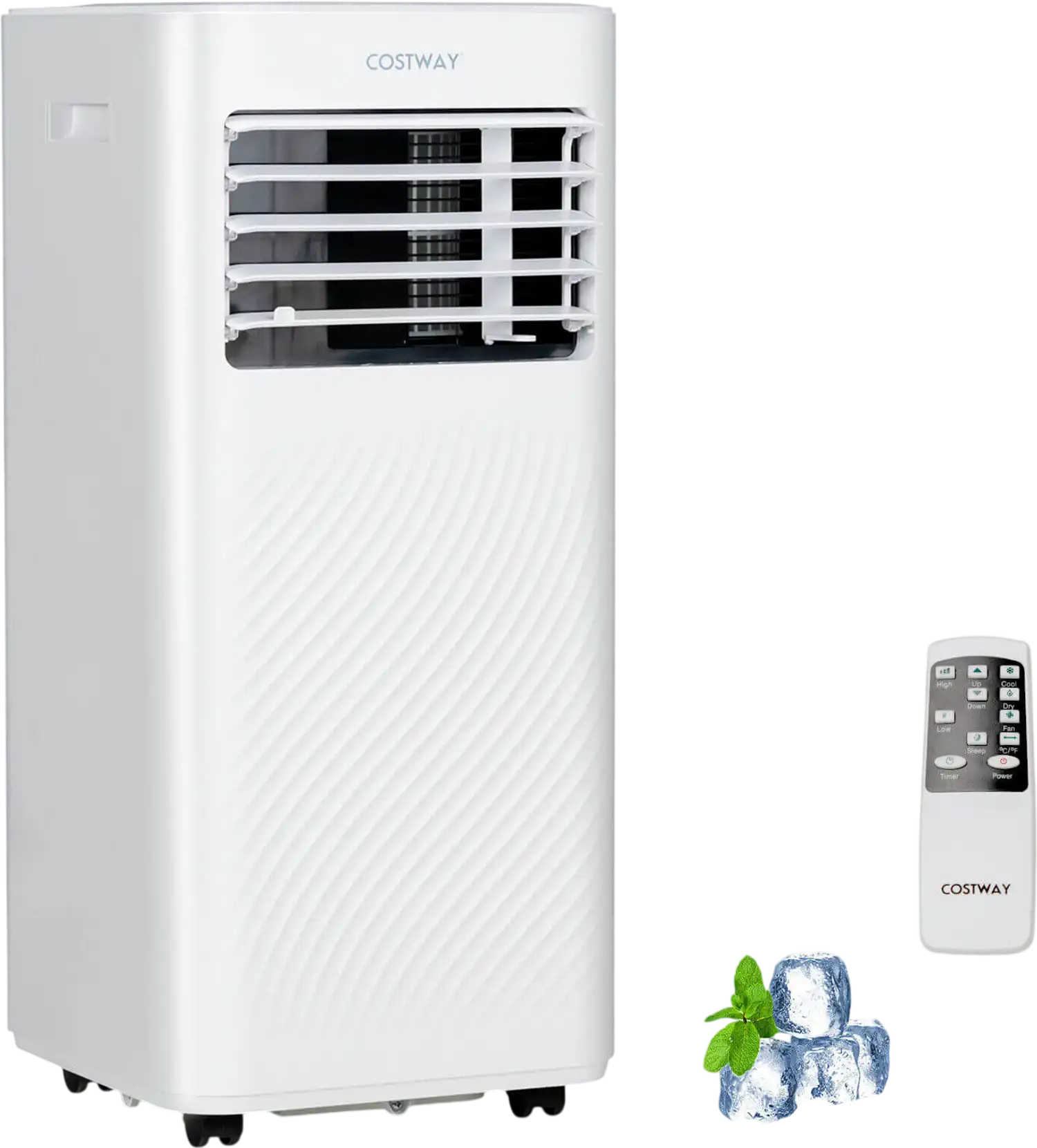 Costway 8000 BTU Portable Air Conditioner Cools 250 Sq.Ft Timer 28795643 New