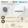 Airtural Series 18000 BTU ductless mini split air conditioner and heater with installation kit for efficient year-round.