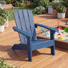 All-Weather HIPS Kid's Adirondack Chair with with High Backrest and Armrests-Blue - Gallery View 1 of 9