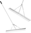 Aluminum Rake with 36 Inch Wide Rake Head and 68 Inch Long Handle