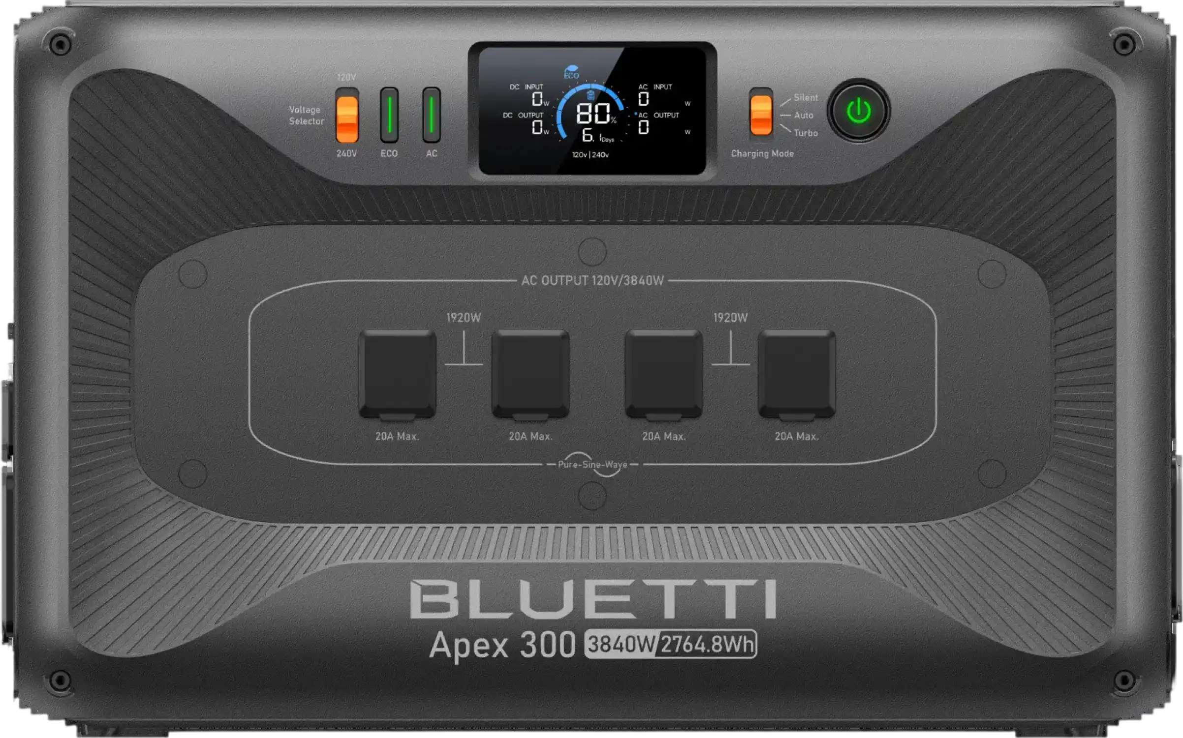 Bluetti Apex 300 2764Wh/3840W Portable Power Station Dual Voltage 120/240V New