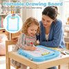 Portable drawing board with detachable design and adjustable height, perfect for kids' creative fun anywhere.