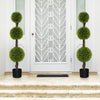 4 FT artificial ball shape bush tree with lush PE leaves, ideal for indoor and outdoor decor with a stylish design.