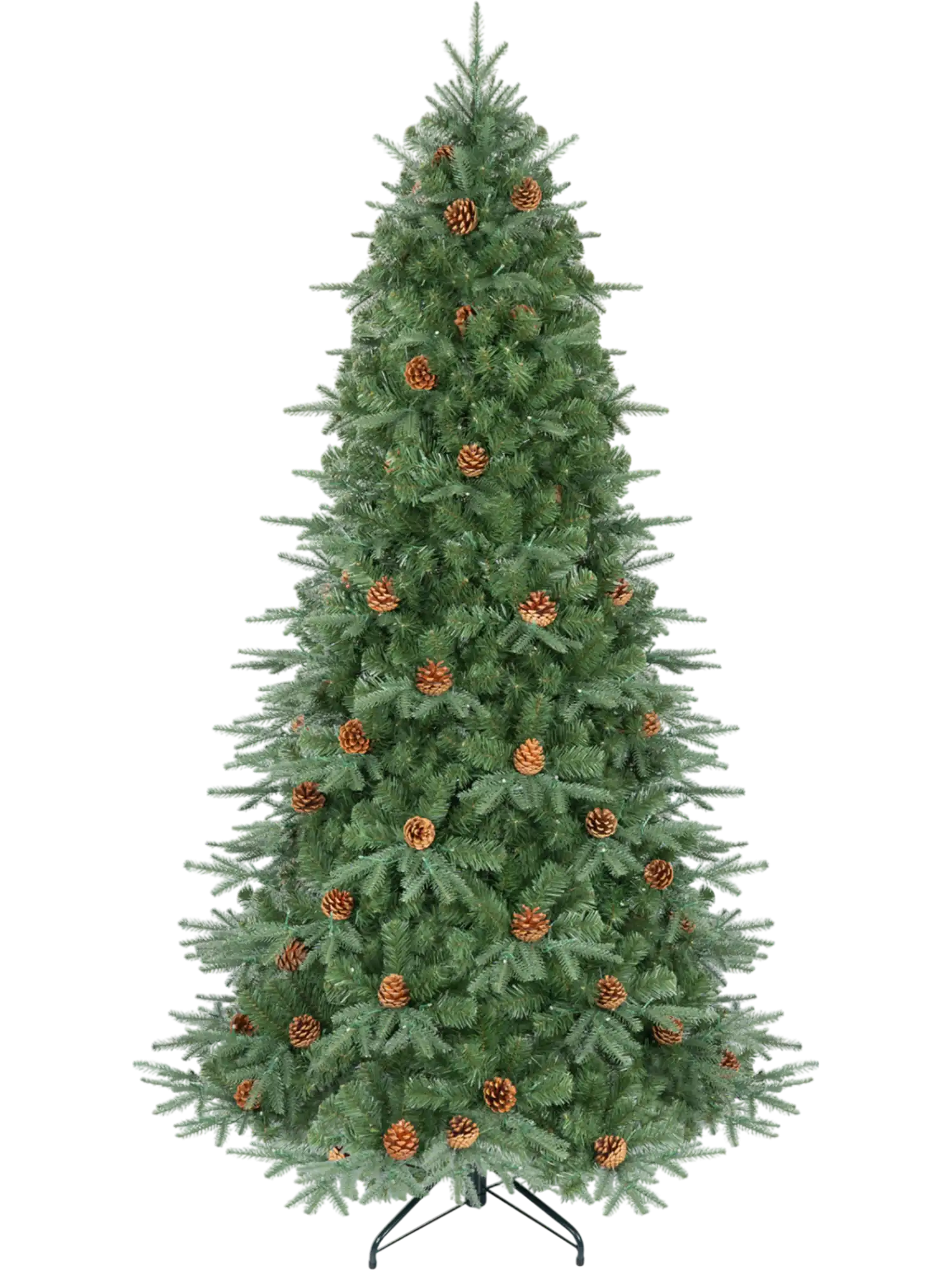 Costway Artificial Christmas Tree w/ LED Lights & Pine Cones 48265971 New