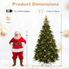 9-foot artificial Christmas tree with 3000 branch tips, dual-color LED lights, and foldable metal stand for easy setup.