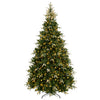 9-foot artificial Christmas tree with 3000 branch tips and dual-color LED lights for a festive holiday atmosphere.