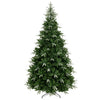 9-foot artificial Christmas tree with 3000 branch tips, dual-color LED lights, and a foldable metal stand for easy setup.