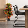 Artificial 40-inch Croton plant with colorful variegated leaves in a sturdy pot, perfect for indoor decoration.
