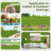 Artificial ivy privacy fence in a garden setting, 120 x 40 inches, ideal for outdoor decoration and privacy.