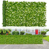 Artificial ivy privacy fence covering, 120 x 40 inches, dense green leaves for indoor and outdoor decoration.