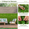 Artificial ivy privacy fence, 120 x 40 inches, featuring dense leaves for decorative backdrop and easy installation.
