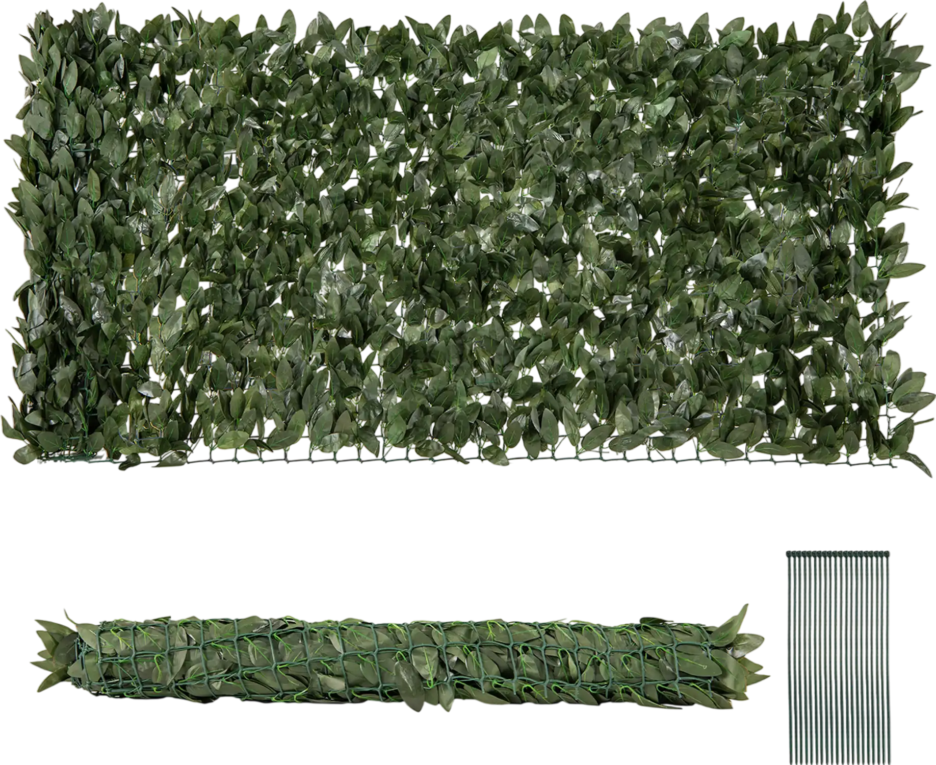 Costway Artificial Lily Leaf Privacy Fence Garden Yard Balcony Deck 347826915 New