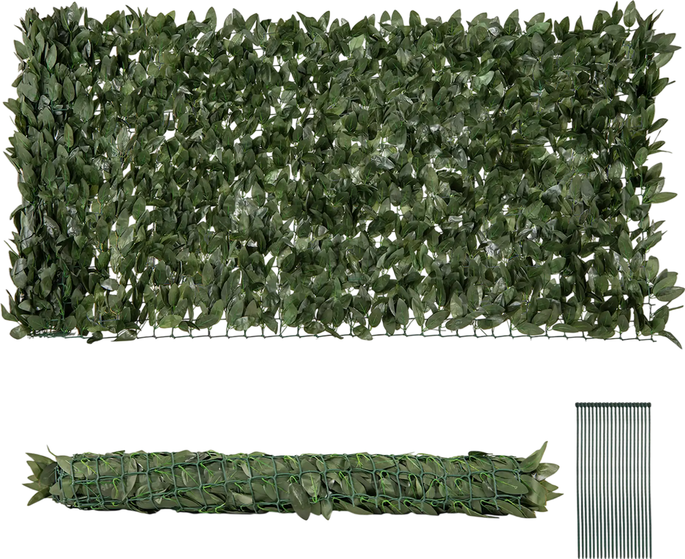 Artificial Lily Leaf Privacy Fence for Garden Yard Balcony Deck