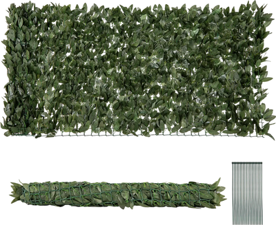 Costway Artificial Lily Leaf Privacy Fence Garden Yard Balcony Deck 347826915 New