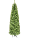 Slim 10 FT artificial pencil Christmas tree with 2583 branch tips, perfect for compact spaces and easy setup.