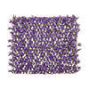 Decorative faux purple eucalyptus fencing panel with real willow frame, showcasing a vibrant and lush design for.