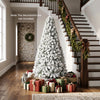 Artificial Snow-Flocked Christmas Tree with Branch Tips-6 ft - Gallery View 1 of 10
