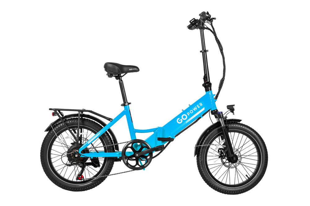 GoPowerBike GoPlus Electric Bike Foldable 500W 45 Mile Range 20 MPH Open Box RFB