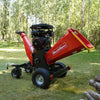 8 inch ZONSEN E-Start 1000cc 35hp Gas Powered 4 - Wheel Drum Wood Chipper with Taillight ,  B200