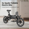GoPowerBike B555 GoSpyder Mini Electric Bike 350W 30 Mile Range 16 MPH New