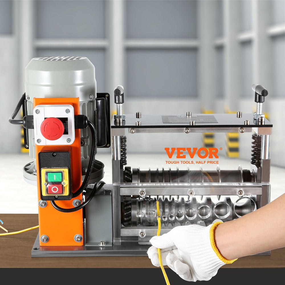 Vevor Wire Stripping Machine 0.06"-1.26" Electric 750W Automatic 10 Channels for Copper Recycling New