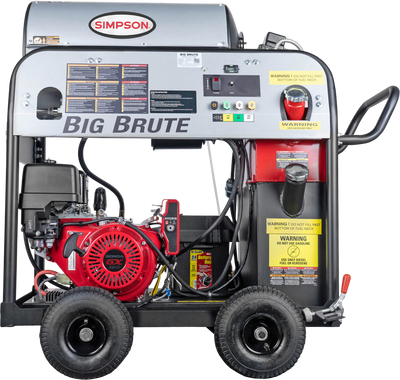 Simpson BB65106 Big Brute Pressure Washer Hot Water 4000 PSI 4 GPM Honda GX390 Electric Start New