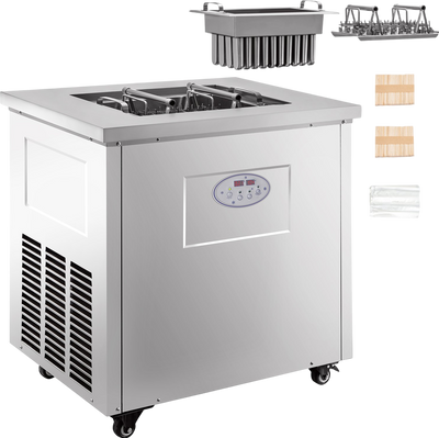Vevor Popsicle Machine 1250W Commercial Stainless Steel 40 PCS Set Makes 3000 Pops/Day New
