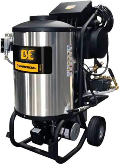 BE 1250 Pressure Washer Hot Water 1,400 PSI 2 GPM Electric 2 HP Motor 115V New