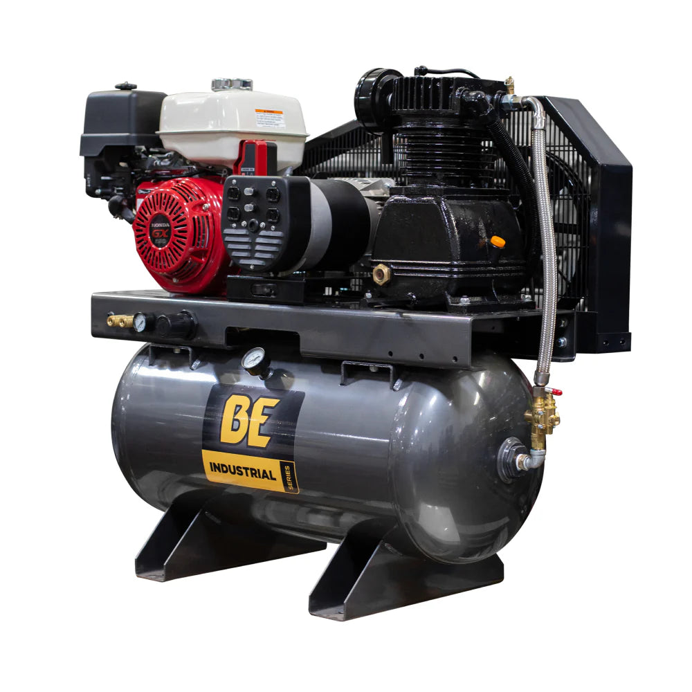 BE 3500W/4000W Generator Air Compressor 16 CFM at 175 PSI 30 Gallon Ne ...