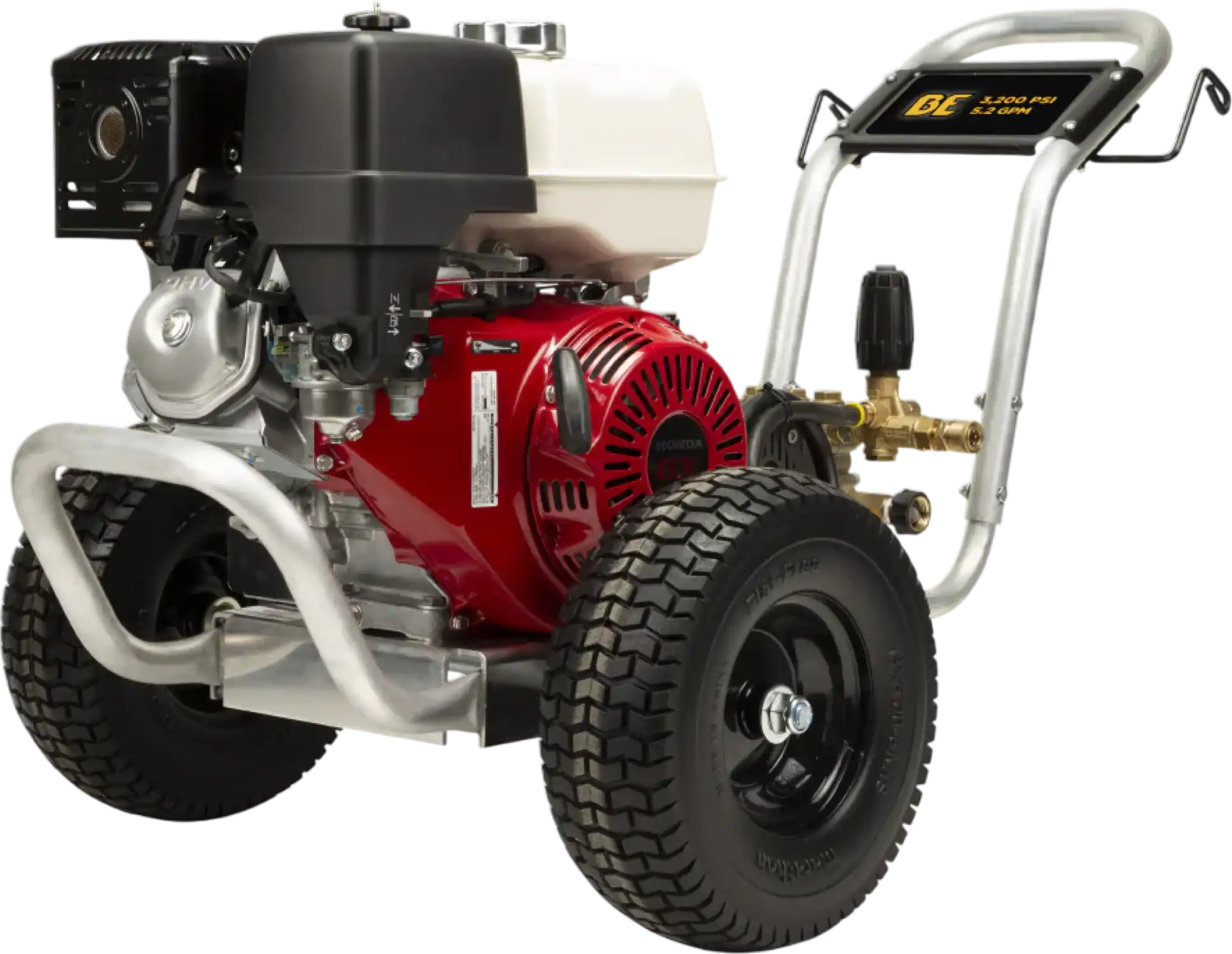 BE Gas Pressure Washer Cold Water 3,200 PSI 5.2 GPM Honda GX390 Engine New