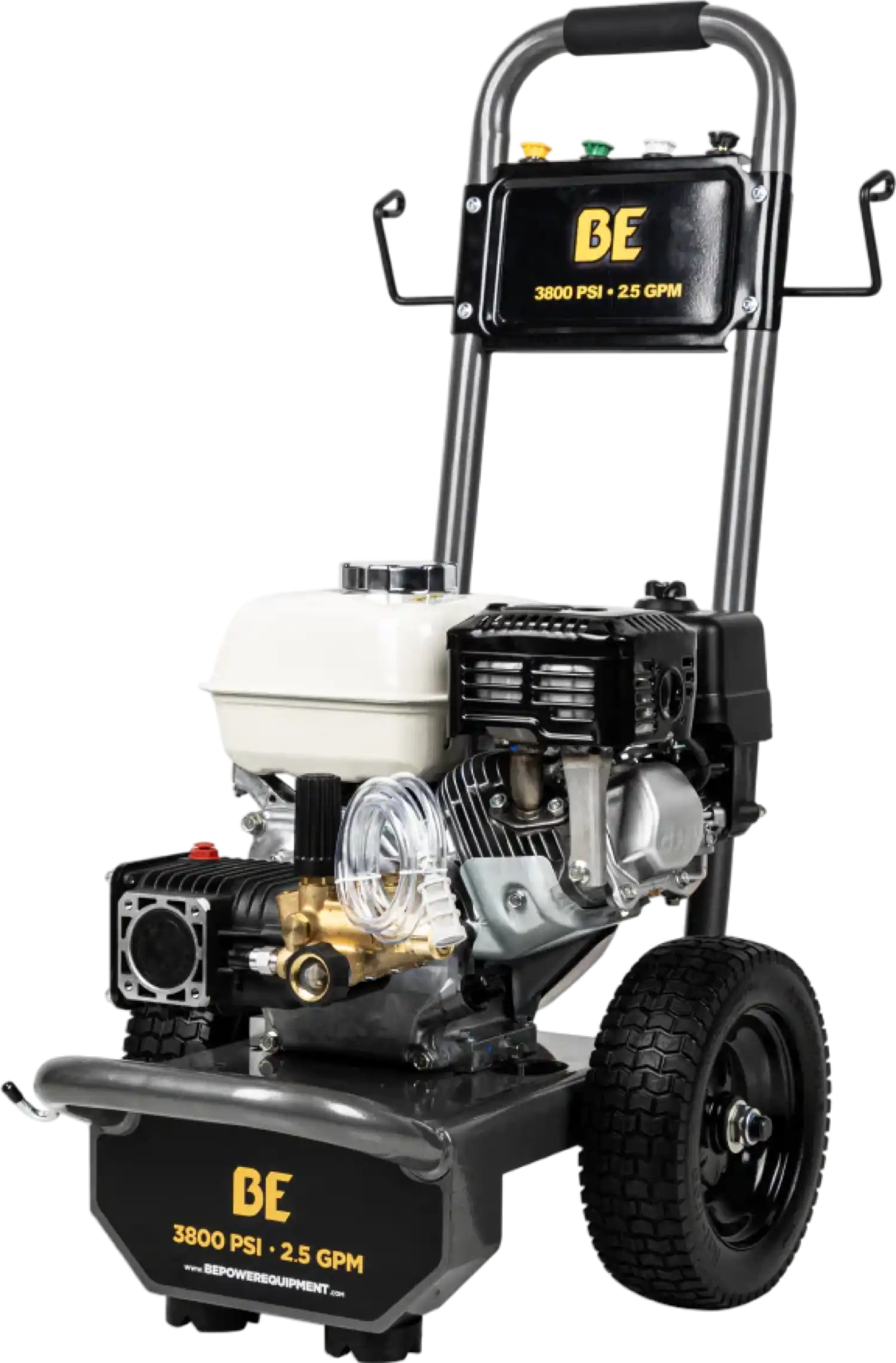BE Pressure Washer Cold Water AR Triplex Pump 3,800 PSI 2.5 GPM Honda GX200 Engine New