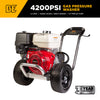 4,200 PSI 4.2 GPM Cold Water Gas Pressure Washer with Honda GX390 Engine and CP Triplex Pump on Aluminum Frame - B4213HAAS
