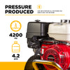 4,200 PSI 4.2 GPM Cold Water Gas Pressure Washer with Honda GX390 Engine and CP Triplex Pump on Aluminum Frame - B4213HAAS