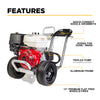 BE Pressure Washer Cold Water 4,200 PSI 4.2 GPM Honda GX390 Engine Steel Frame B4213HACS New