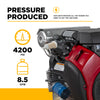 BE Pressure Washer Cold Water 4,200 PSI 8.5 GPM Honda GX690 Engine AR Triplex Pump New