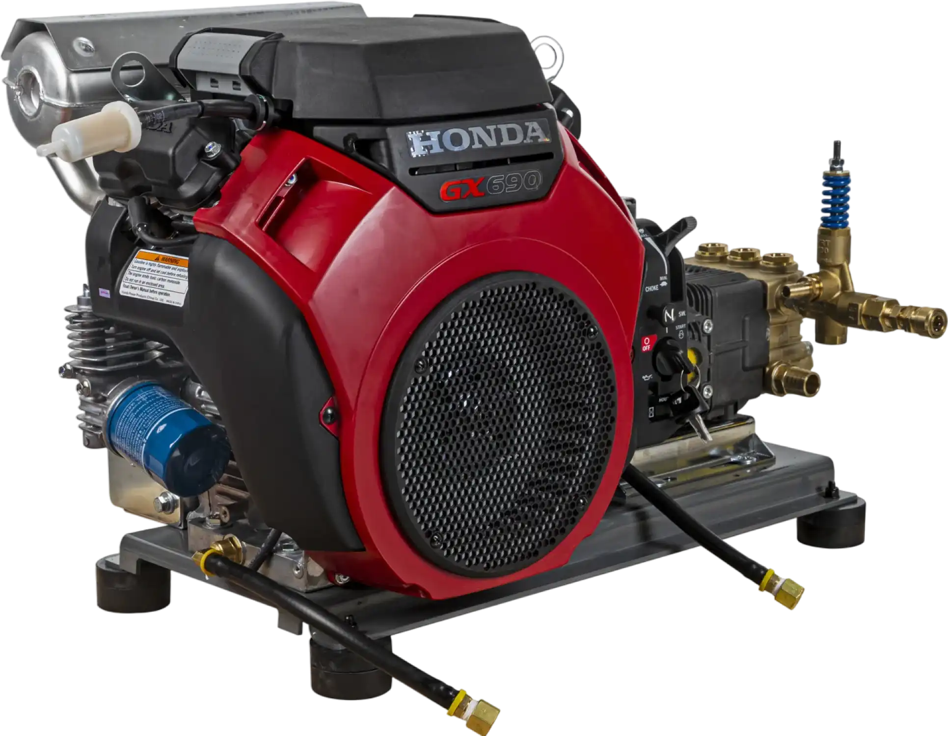 BE Pressure Washer Cold Water 4,200 PSI 8.5 GPM Honda GX690 Engine AR Triplex Pump New