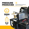 BE Skid Pressure Washer Hot Water 3,500 PSI 5.2 GPM Vanguard 18 HP Engine Z5535CPBDV New