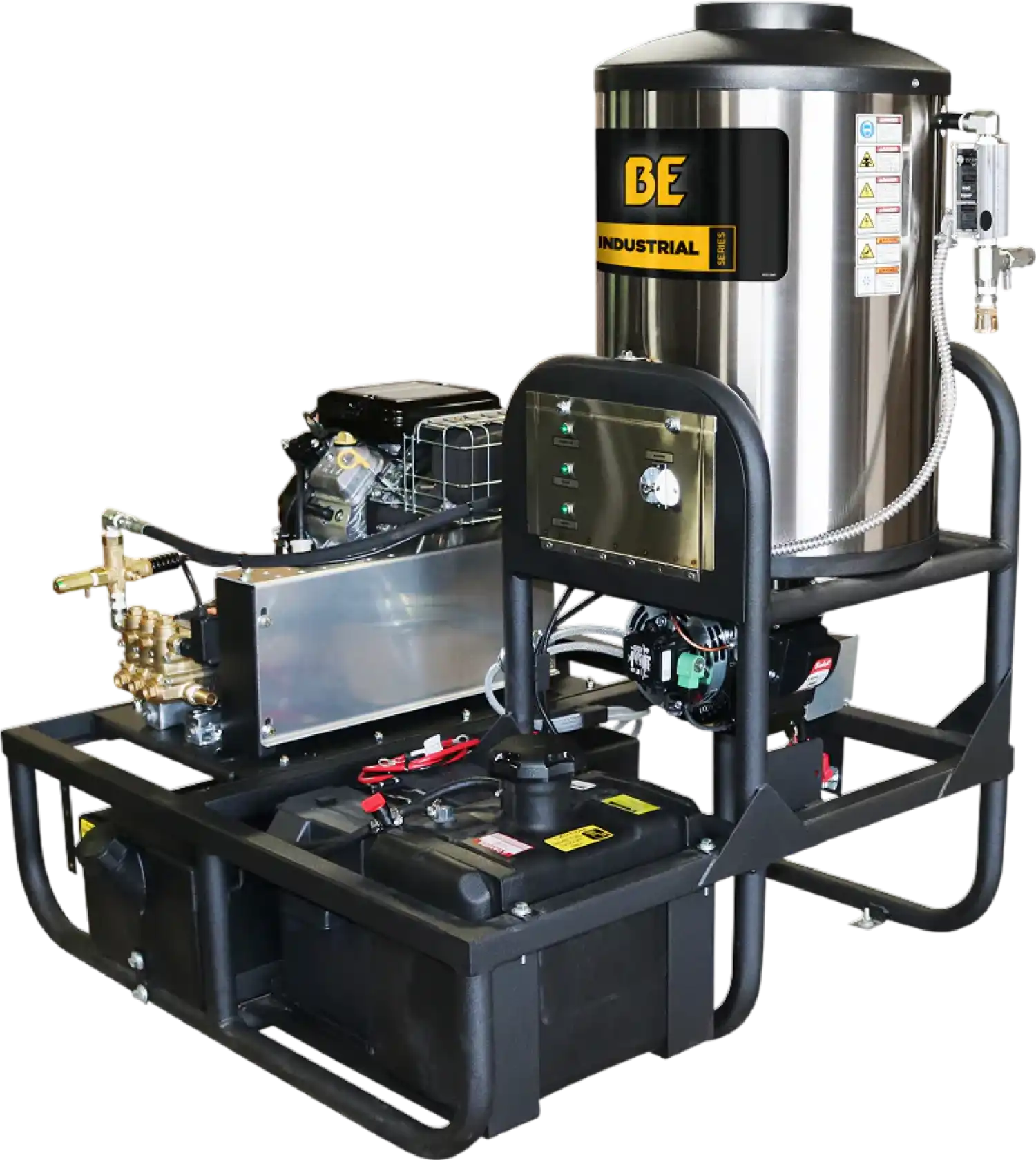 BE Skid Pressure Washer Hot Water 3,500 PSI 5.2 GPM Vanguard 18 HP Engine Z5535CPBDV New