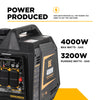 BE 3200W/4000W Inverter Generator Low THD Gas Powerease Engine Recoil Start New