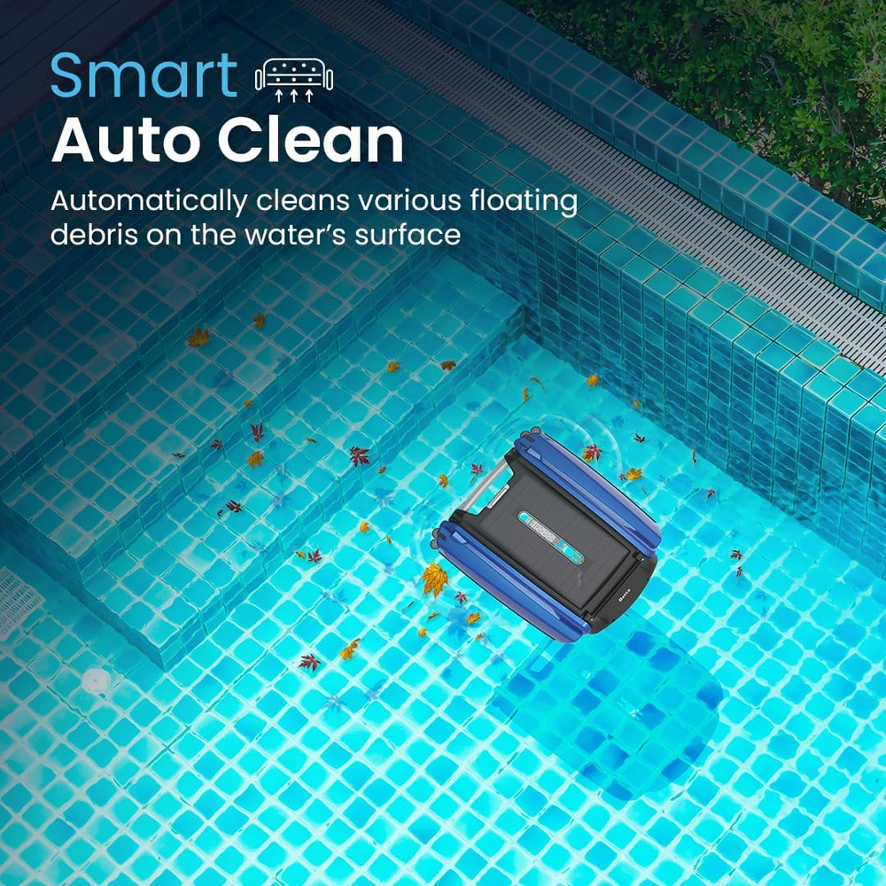 Instapark Betta SE Automatic Robotic Pool Cleaner Solar Powered Pool Skimmer Blue New