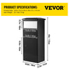 Vevor Package Delivery Box 18.9"x12"x44"  Galvanized Steel with Coded Lock and Tamper Resistant Drop Slot New