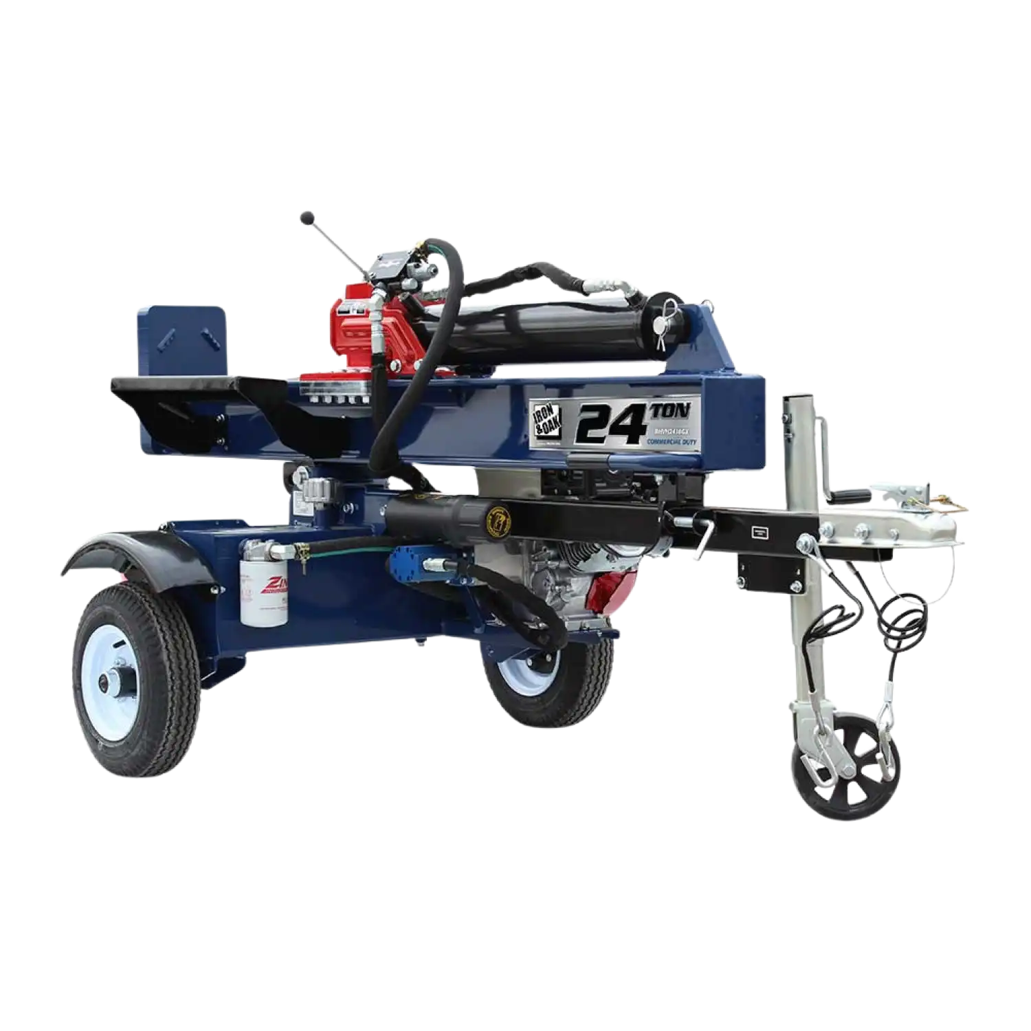 Iron and Oak Log Splitter 24 Ton Vertical/Horizontal Tow Behind Portable Gas with Honda GX160 Engine 163cc BHVH2418GX New